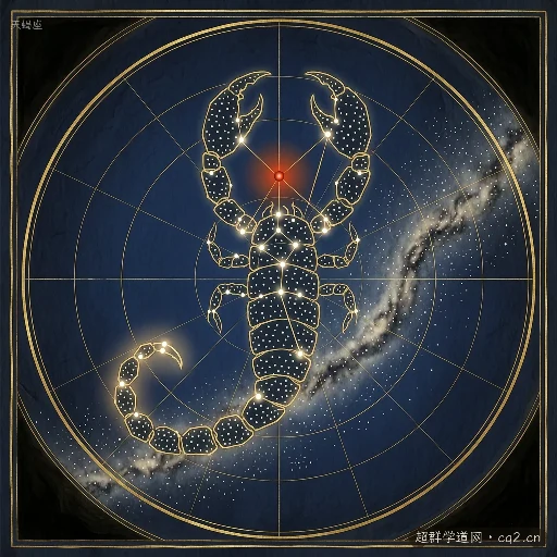 天蝎座星图（AI 生成）